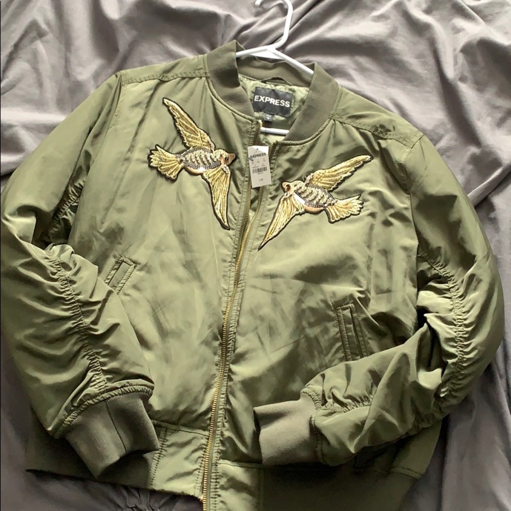 NWT unique Express bomber jacket